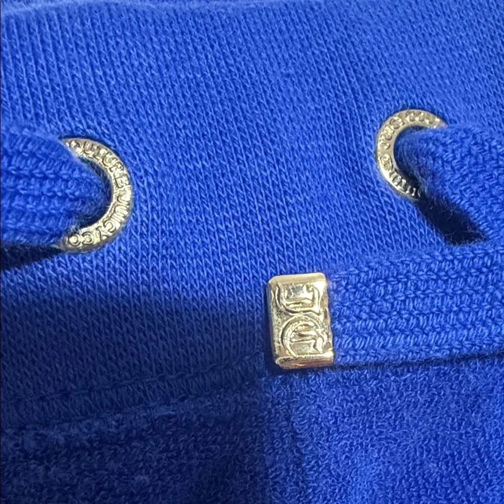 Juicy Couture XS Blue Terry Pants with Gold Accents - Picture 4 of 12